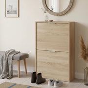 Mobile Portascarpe Arafat, Scarpiera 12 Paia, 50x22x76h cm Marrone Rovere