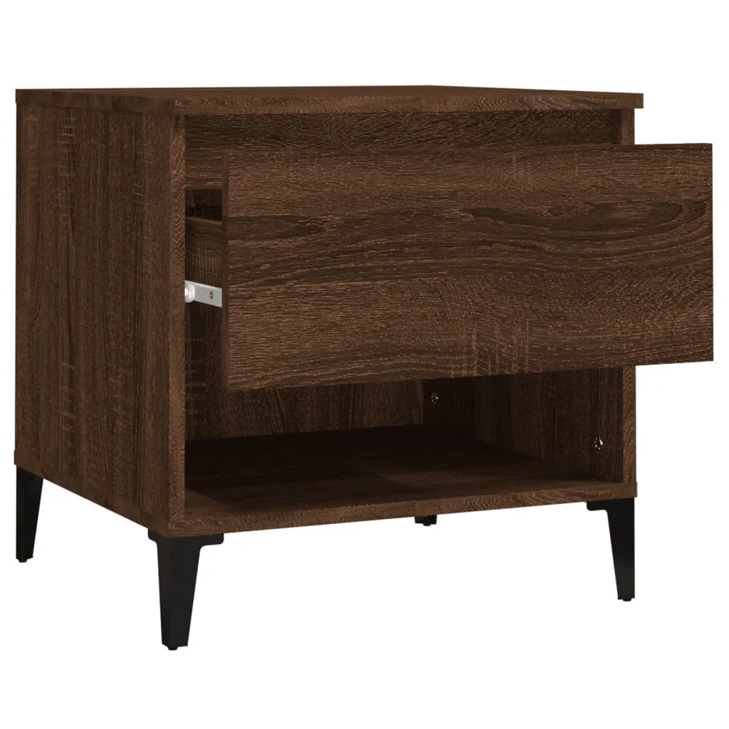 Tavolino-Tavolino da soggiorno-Tavolo Rovere Marrone 50x46x50 cm in Legno Multistrato