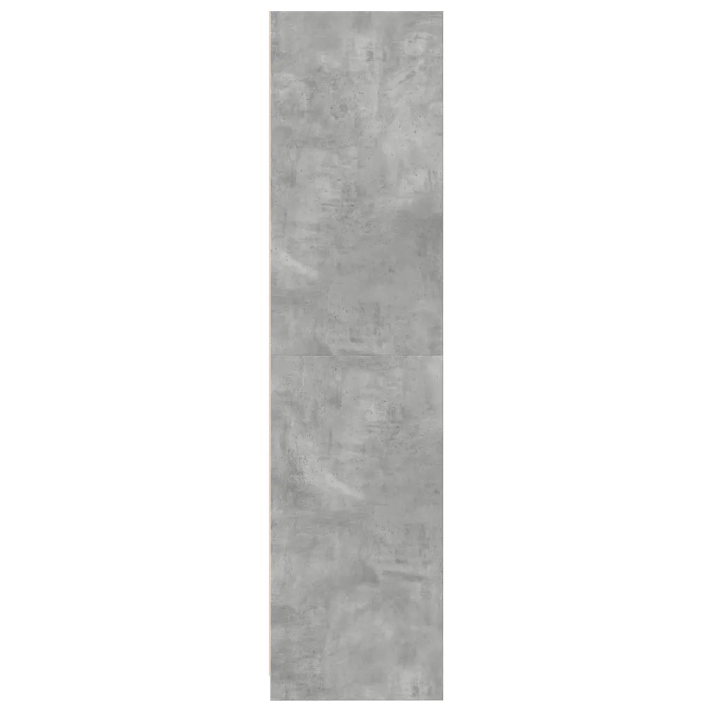 Armadio Grigio Cemento 100x50x200 cm in Legno Multistrato