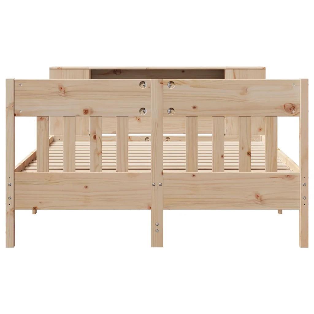 Letto Libreria senza Materasso 160x200 cm in Legno di Pino 3323176