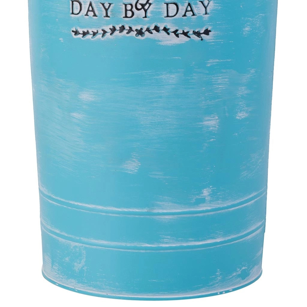 Portaombrelli tondo in metallo blu d23,5x50h b:18
