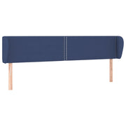 Testiera | Testata ad Orecchio Blu 183x23x78/88 cm in Tessuto