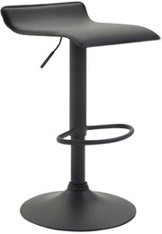 Sgabello Dyn V2 in similpelle nero,nero