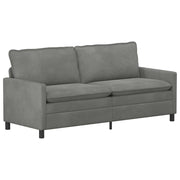 Divano | Divano da soggiorno | Sofa Grigio Scuro 196 x 81 x 87,5 cm Velluto