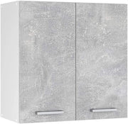 Pensile da cucina R-Line, Calcestruzzo, 60 cm, per la libera combinazione all'interno di sistemi cucina modulari