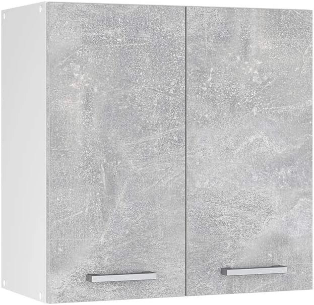 Pensile da cucina R-Line, Calcestruzzo, 60 cm, per la libera combinazione all'interno di sistemi cucina modulari