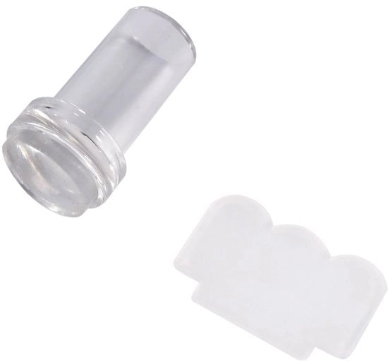 Stampatore di Artigianato per Unghie Trasparente - Schiaccia - Silicone - Trasferimento di Lacca per Unghie - Duraturo - Alta Elasticità - Stampa per Unghie