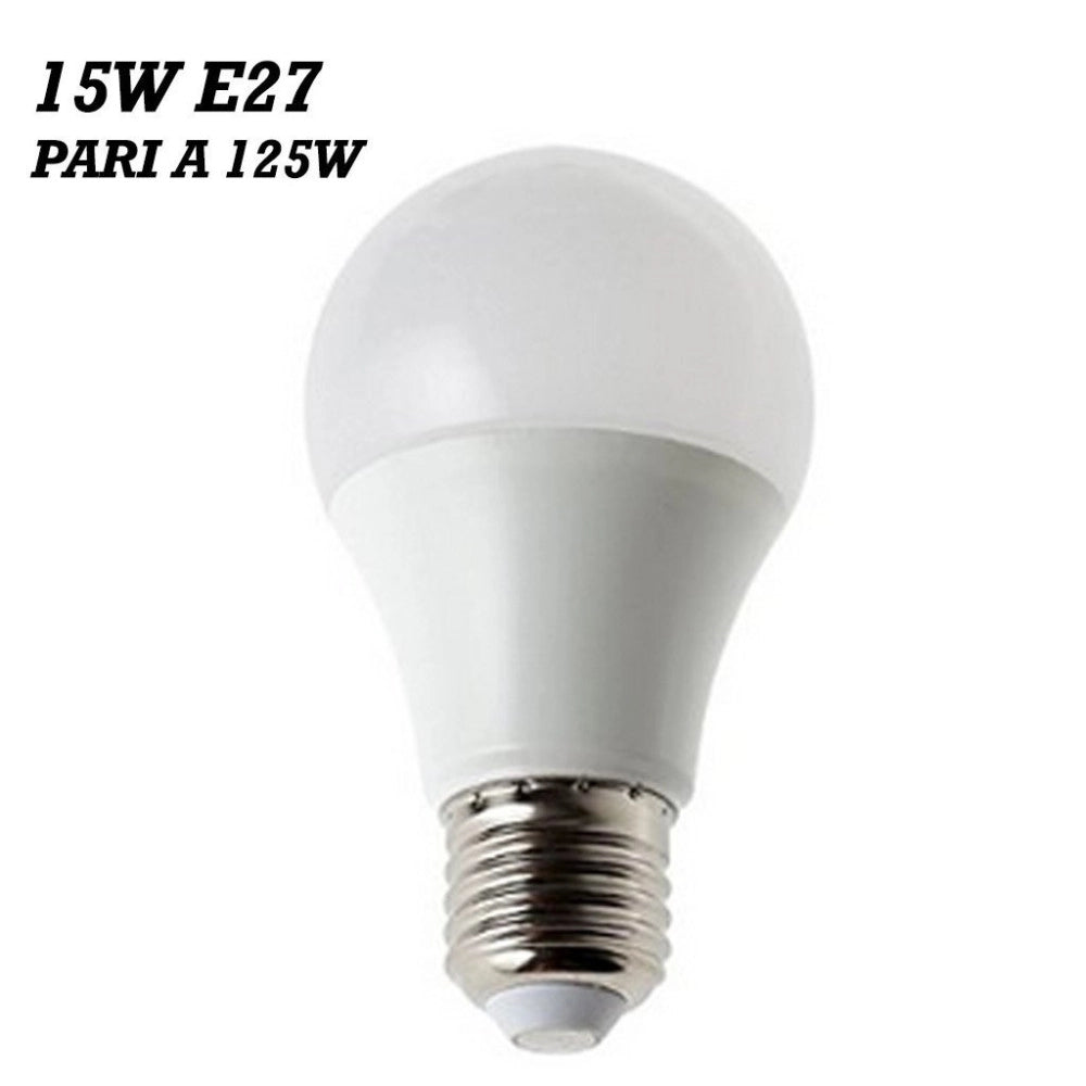 Trade Shop - Lampada Led 15w Attacco E27 Bianco Caldo Bianco Freddo Globo Globetto - -bianco Caldo      -