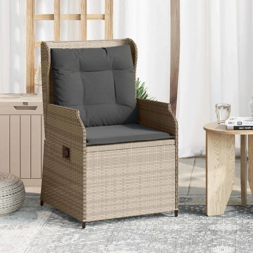 Panchina da giardino 2 pcs Grigio chiaro polyrattan 3394490