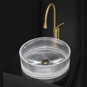 Lavabo Da Appoggio Rea Ingrid Transparent