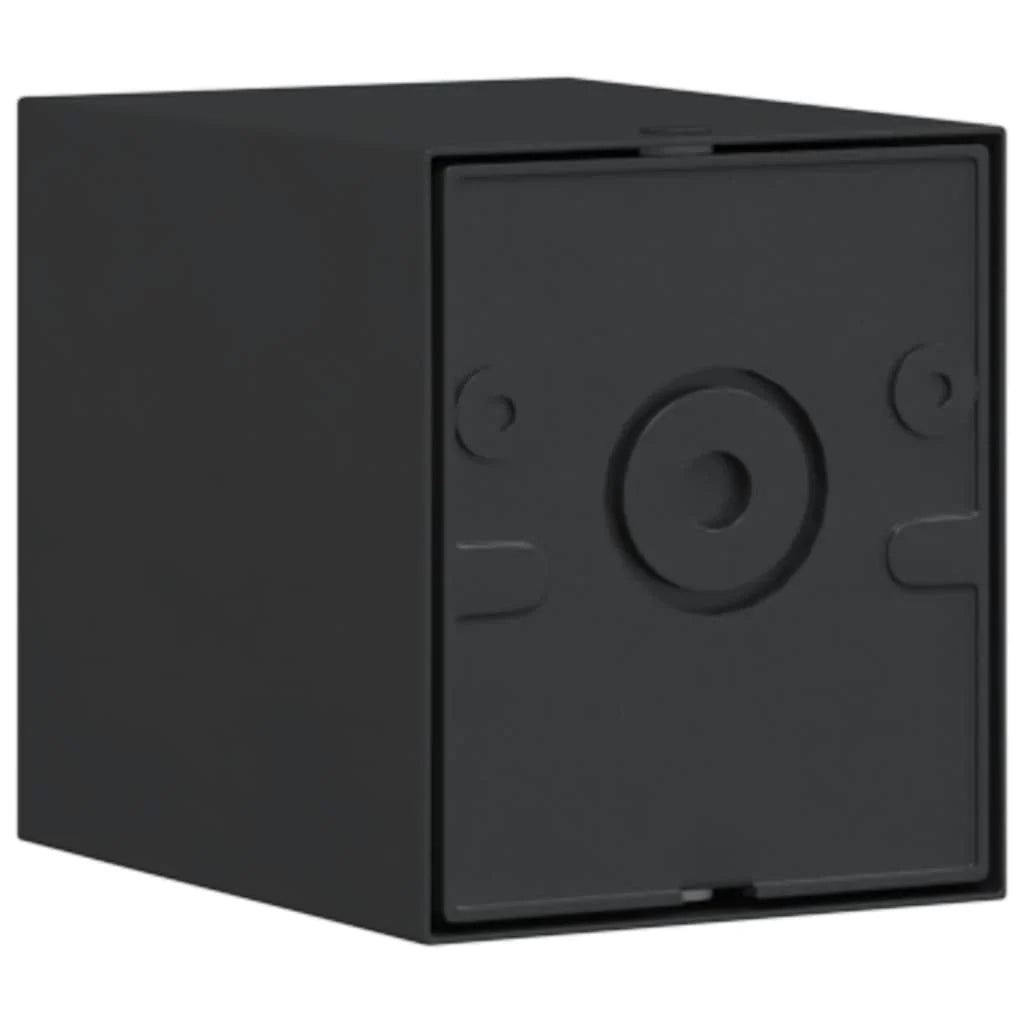 Set di 2 applique da esterno 7 x 9,5 x 8 cm design robusto ed elegante in alluminio nero 02_0056619