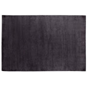 Tappeto in viscosa grigio scuro 160 x 230 cm a pelo corto capitonné moderno