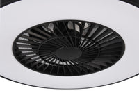Plafoniera Ventilatore da Interno a led in PLASTICA Nero Opaco