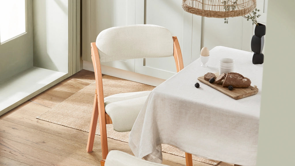 SoBuy FST92-Wx2, Sedia Pieghevole in Legno Set da 2 Poltrona Imbottita da Cucina, Sedie da Interno per Ufficio, Balcone, Giardino - Sedie Pieghevoli Salvaspazio Richiudibili in Faggio, Bianco