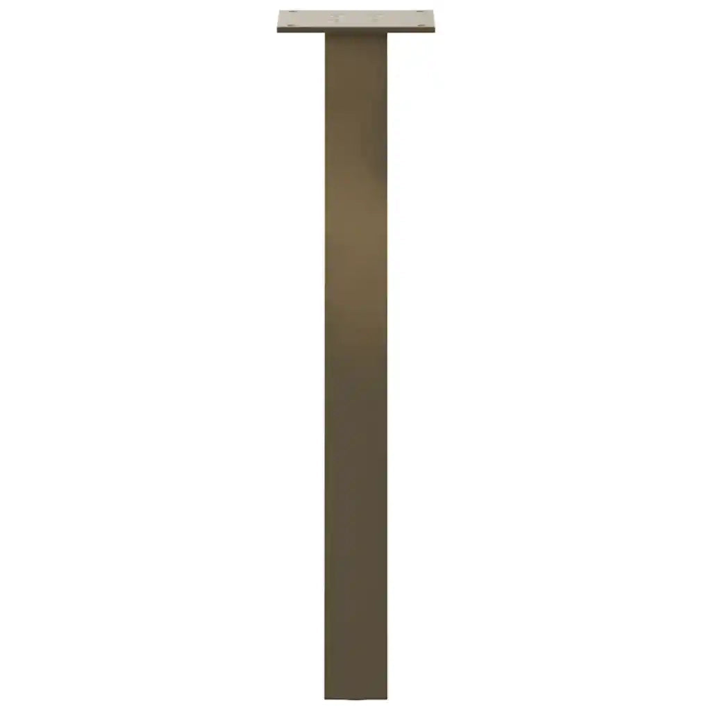 Gambe per tavolino da caffè 4 pz in acciaio naturale 42 cm Acciaio 4012491