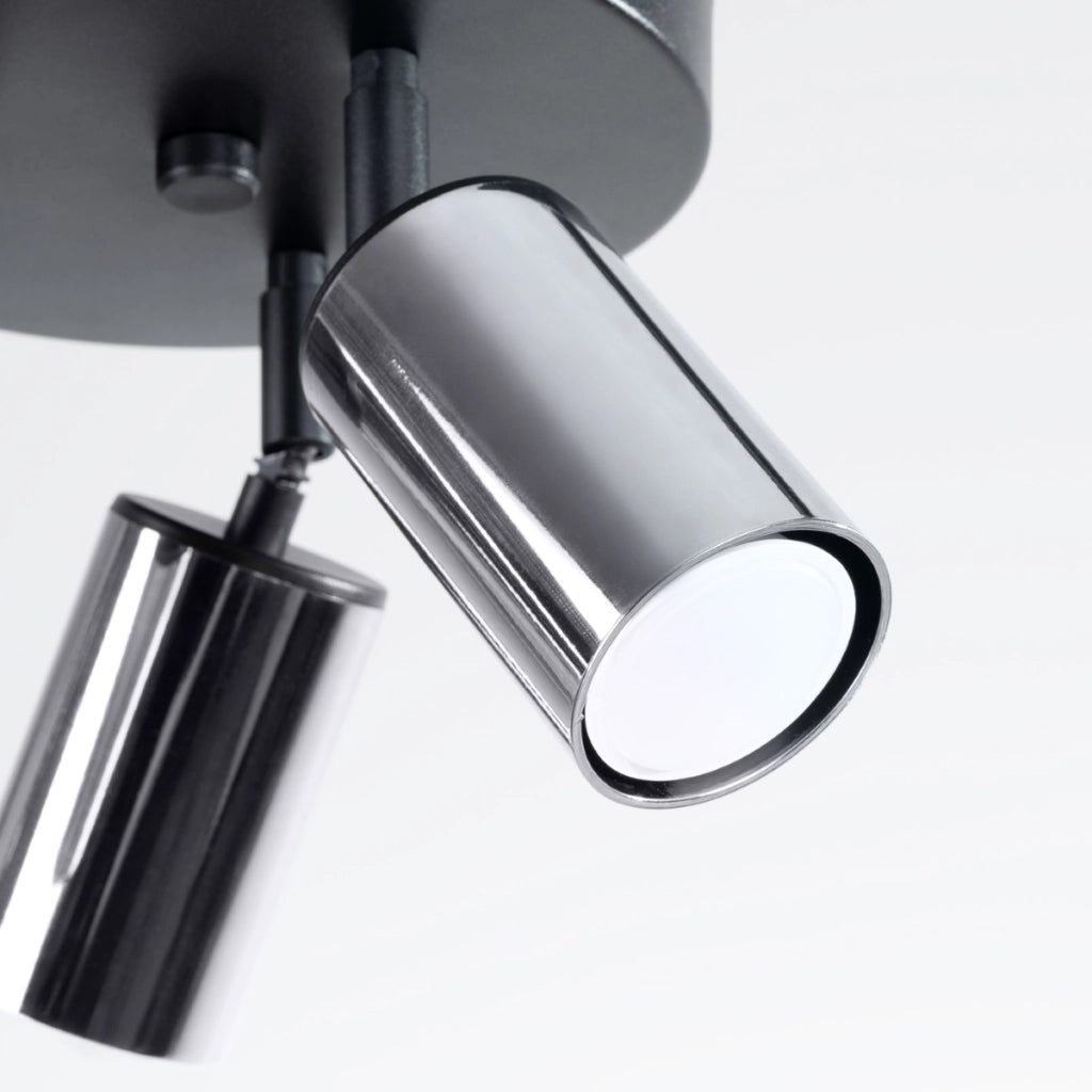 Lampada a soffitto WINX 3P nero/cromo