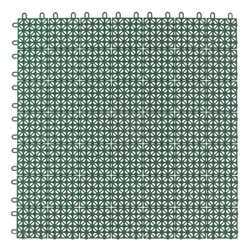 Ezooza MultiFlex – 111 Piastrelle Drenanti Flessibili per Esterni (10 m²), 30x30 cm, Plastica Riciclata, Colore: Antracite