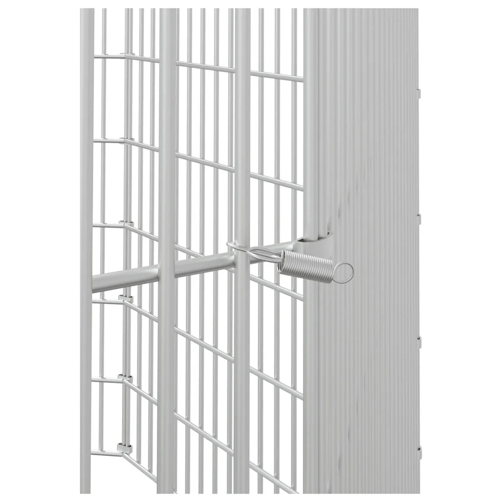 Recinto per Animali Ruspante 8 Pannelli 54x60 cm Ferro Zincato CFW9496090