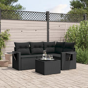 Set Divani da Giardino 5 pz con Cuscini in Polyrattan Nerocod mxl 92659