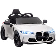 Macchina Elettrica per Bambini Licenza BMW M4 con Telecomando Bianca
