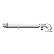 KIT SCARICO COASSIALE CON CURVA PER SCALDINO Ø60/100 mm - CHAFFOTEAUX