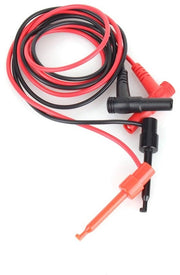 Multimetro Cavo di Test con Clip a Gancio - 1 Metro - Banaanstekker 4 mm - Ideale per Multimetro - Utilizzo Professionale - Cavi