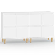 Credenze 2pz | Madia | Buffet da pranzo | Armadio da pranzo Bianche 60x35x70 cm in Legno Multistrato