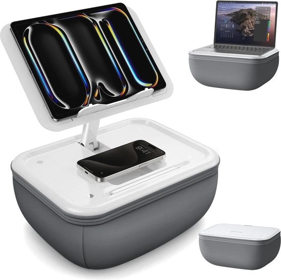 Sostegno per Tablet da 4-15,6 pollici - Supporto Regolabile per Bambini con Poggiatesta per Tablet da 4-15,6 pollici