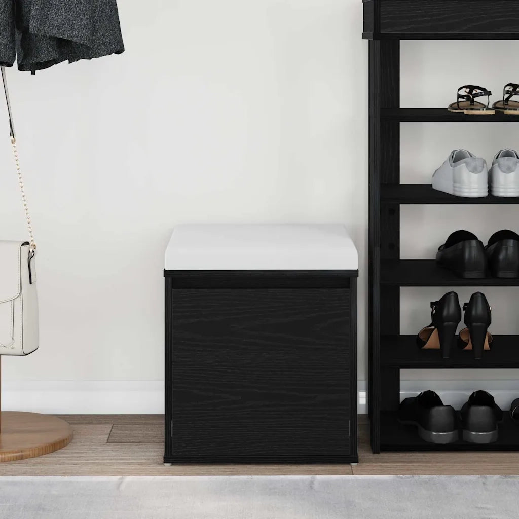 Cassettiera Rovere Nero 40,5 x 40 x 40 cm Legno multistrato 862792