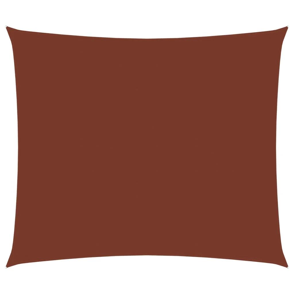 Vela ombreggiante/ombrellone rettangolare 3 x 4 m in tessuto Oxford color terracotta 02_0009667