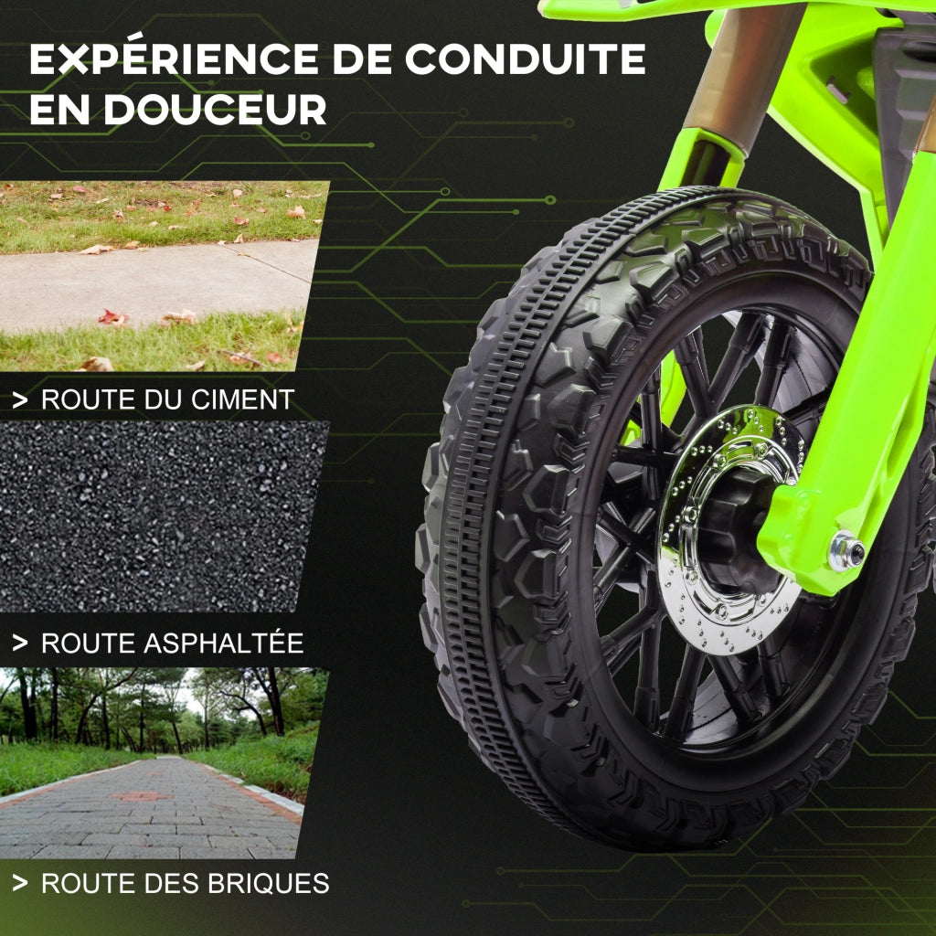 Moto Elettrica per Bambini ¨C zephmum ¨C Verde, 6V, 30KG