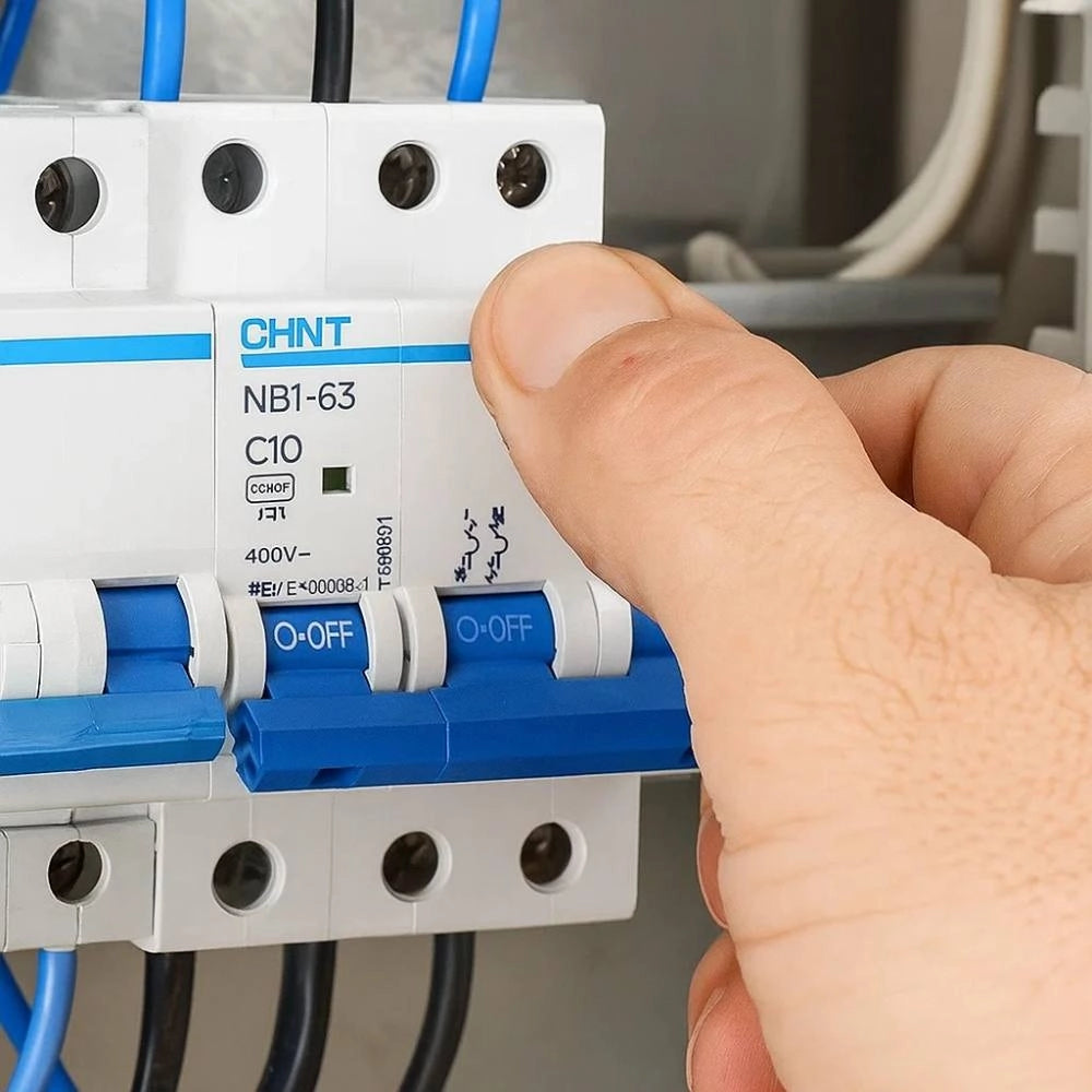 Chint nb1-63 interruttore magnetotermico 2 poli modulabile per impianti civili *** ampere 10 ampere, confezione 1