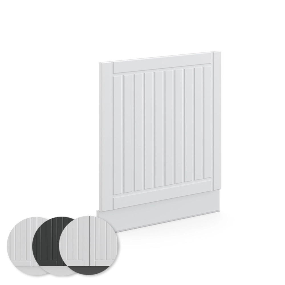 Pannello frontale Fame-Line Bianco rustico/Bianco 60 cm, PL Marmo Vicco