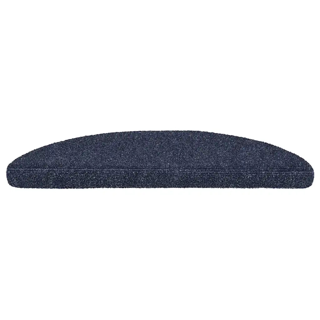 Tappetini per scale autoadesivi 30 pz | Gradini per Scale 56x17x3 cm blu semicircolari