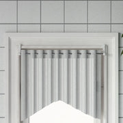 Binari per Tende 2 pz Bianco e Argento 60-105 cm Alluminio 154614