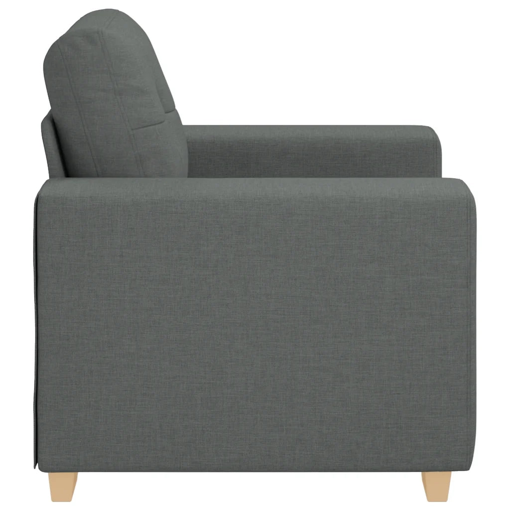 Poltrona | Sedia Relax Grigio Scuro 100x78x80 cm in Tessuto