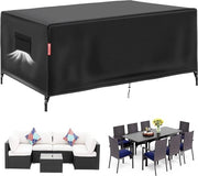 Copertura per Mobili da Giardino - Resistente al Freddo - Sacco di Protezione - 1 pezzo - Nero - 600D Oxford - 230 x 165 x 80 cm