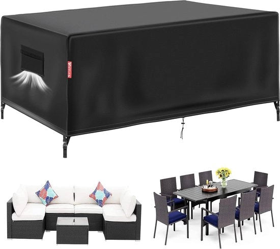 Copertura per Mobili da Giardino - Resistente al Freddo - Sacco di Protezione - 1 pezzo - Nero - 600D Oxford - 230 x 165 x 80 cm