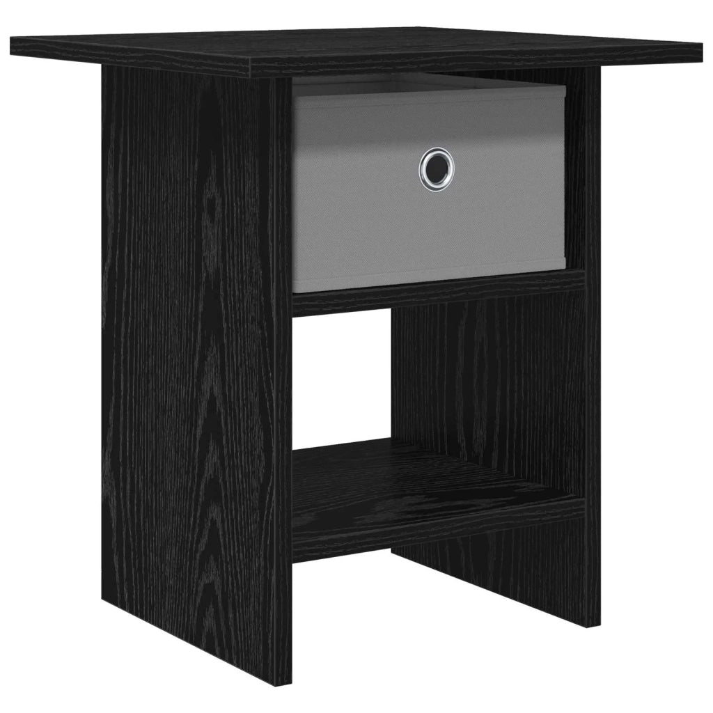 Comodino Rovere Nero 41 x 40 x 45 cm Legno multistrato 8000438
