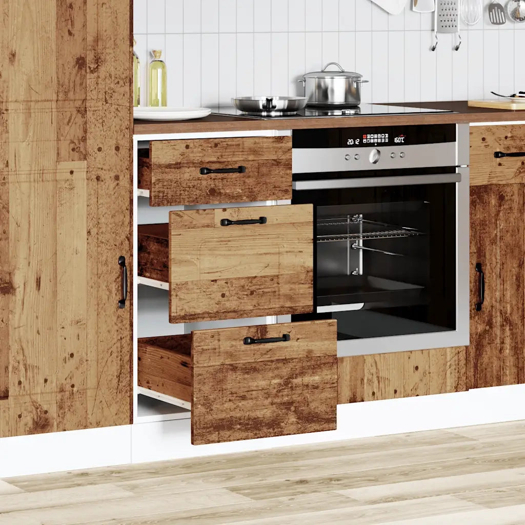 Base da Cucina Kalmar Legno Vecchio in Legno Multistrato 854248