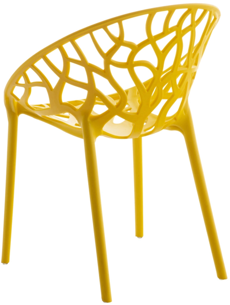 Set 4 sedie da giardino HOPE giallo