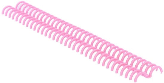 Fascia da Parete con Alta Capacità - 10 Pezzi - 34 Fori - 15mm Diametro Interno - Polipropilene - Facile da Utilizzare - Striscia Adesiva