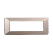 Placca Plastica Serie Starlight 7P Colore Bronzo Compatibile Con Vimar Plana