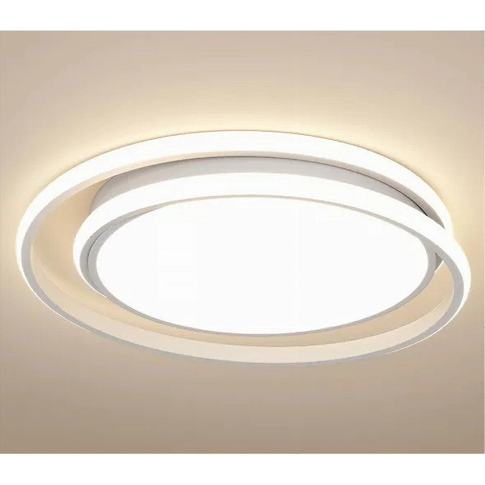 Trade Shop - Plafoniera Led Soffitto Cerchio 60w Circolare Bianco Moderno Luce Naturale 50156 -