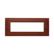 Placca Plastica Quadrata Serie Space 7P Colore Radica Compatibile Con Bticino Living Light