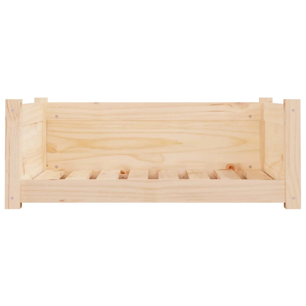 Divano a forma di cesto per cani comodo 75,5 x 55,5 x 28 cm in legno massello di pino marrone 02_0042940