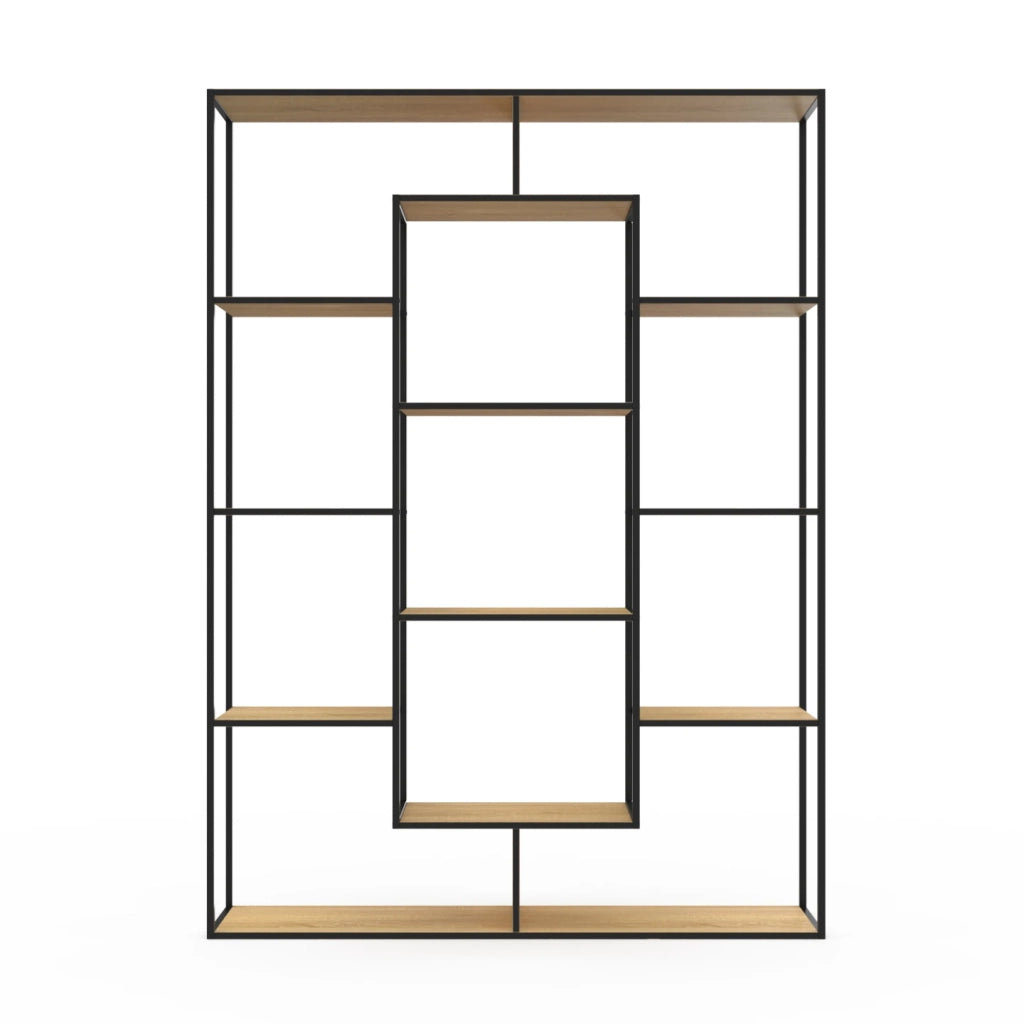 IDMarket - Estantería DETROIT con 11 compartimentos de diseño industrial H.143 cm