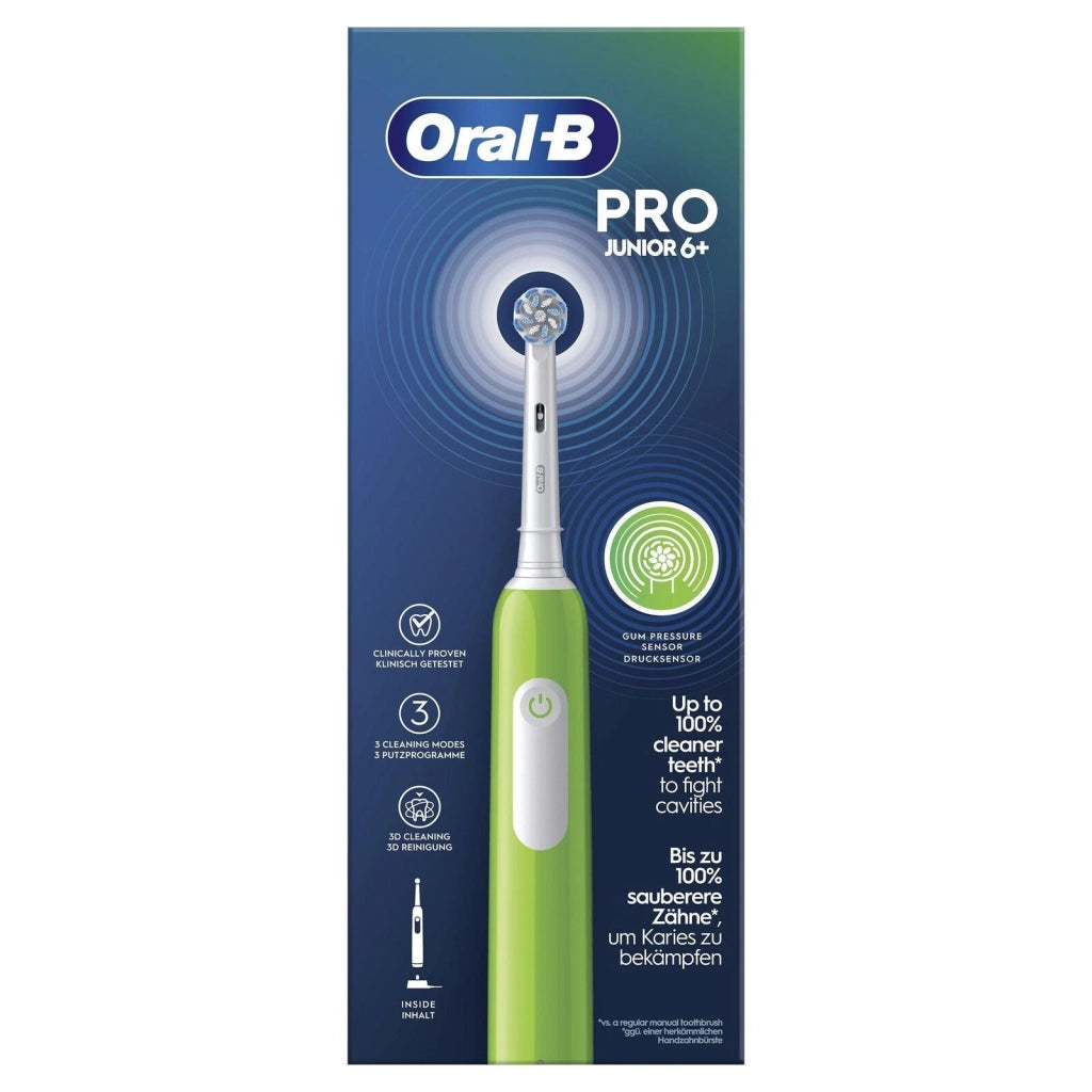 Oral-B Junior 8006540743027 spazzolino elettrico Bambino Spazzolino rotante Verde