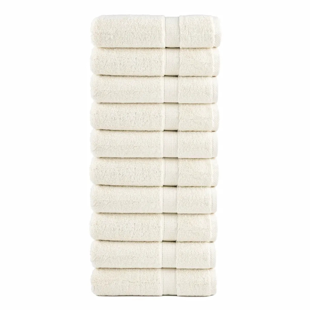 Asciugamani Premium SOLUND 10 pz Crema 50x100 cm 600 g/mÂ²