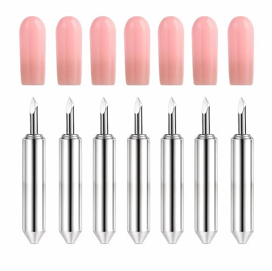 Set di Lame Snip da Giardino da 7 - Acciaio Inossidabile - Reservoi Precisi - Lama Durevole - Centrofissa - Incluso Cuscino di Protezione in Silicone - Reservoi
